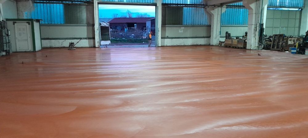 Beton Elicopterizat cu quart, Sapa din beton industrial cu Elicopter si Cuart - beton in curte, platforme beton, Periat antiderapant, ciment finisat
