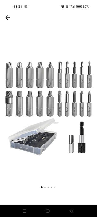 Set extractoare suruburi deteriorate