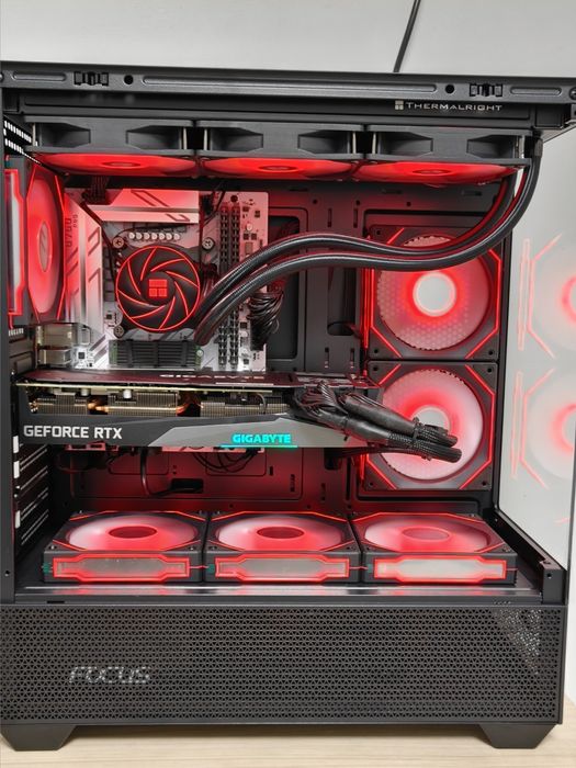 Геймърски компютър RTX 3070 + i9-12900HX, водно охлаждане 360mm, 1TB NVMe