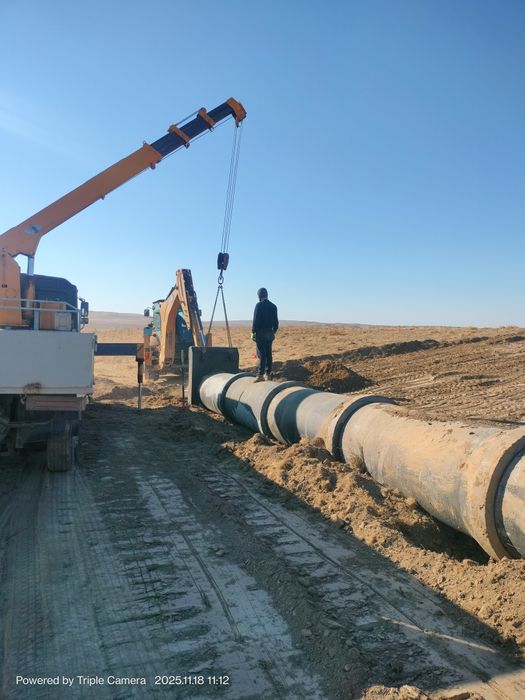 Манипулятор кран 5т с люлькой стрела 11 м