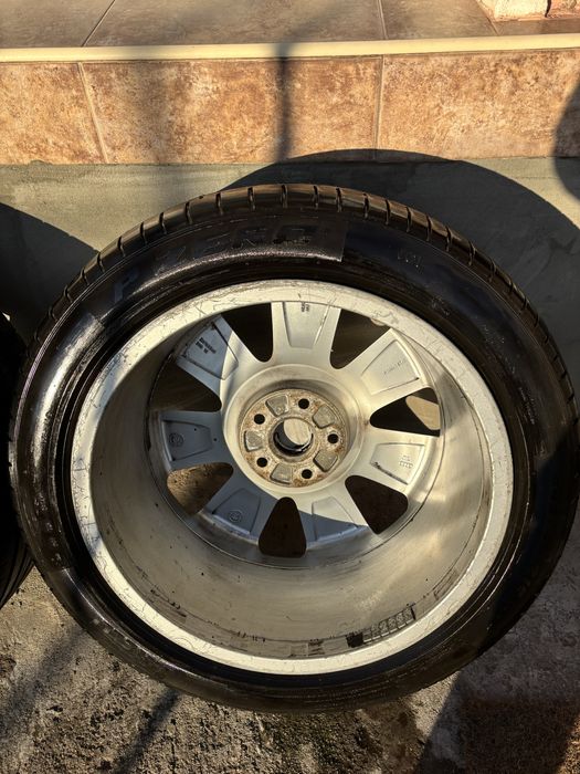 Оригинални джанти от ауди 18 5х112 с добри летни гуми