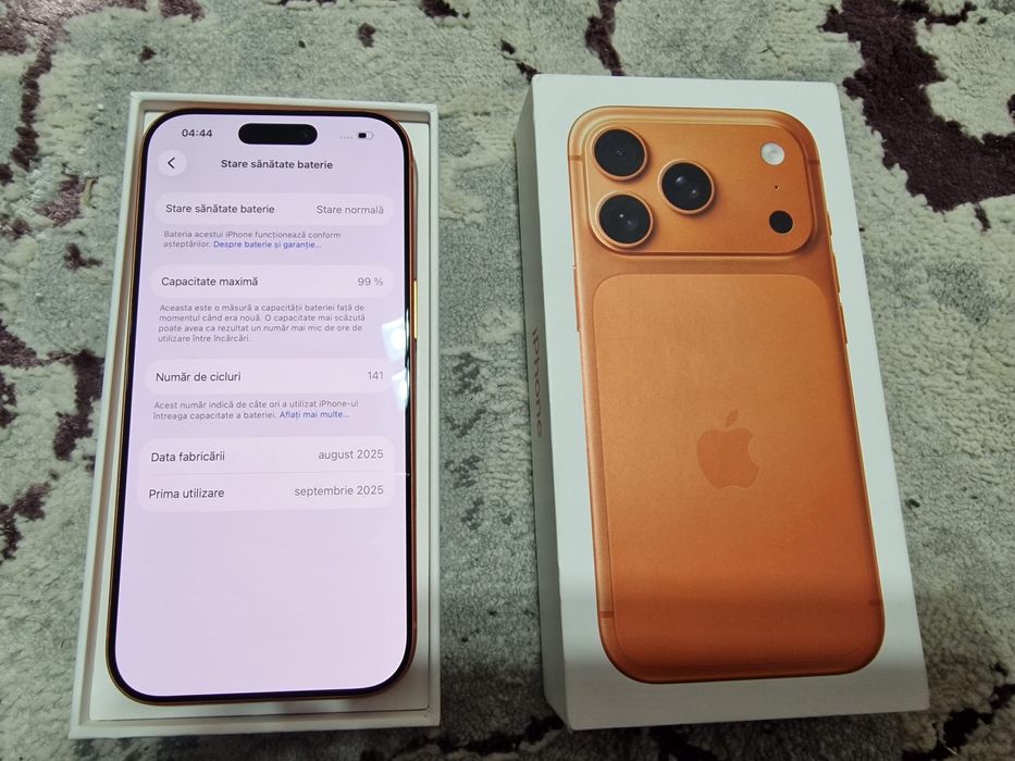 IPHONE 17 PRO 256GB impecabil Orange , full box