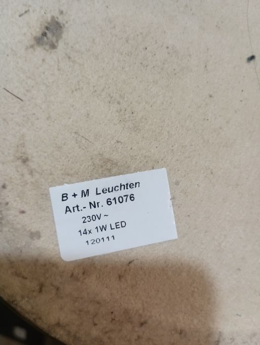 B+M leuchten 61076 подова винтидж лампа