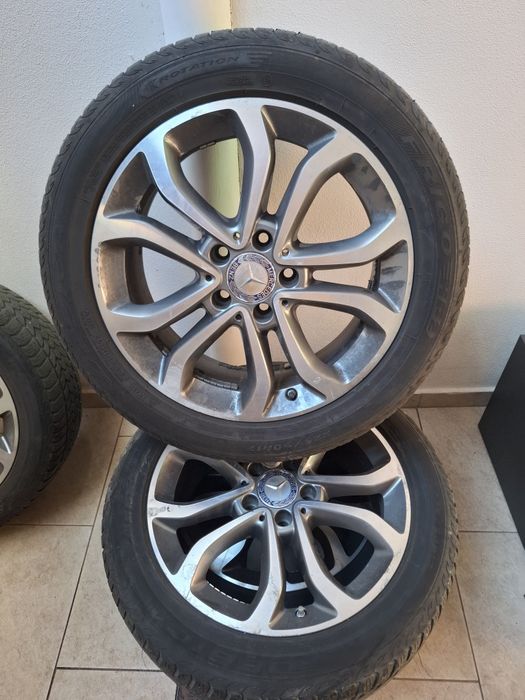 Vând 4 jante echipate cuanvelope M +S 225/50R17  98V cu protecție la jante