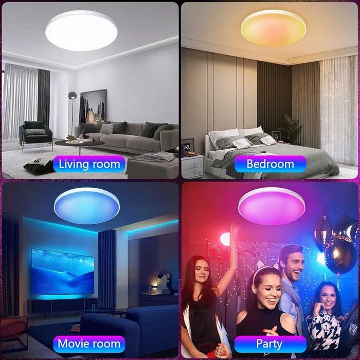 Умен WiFi LED таванен осветител – 30W