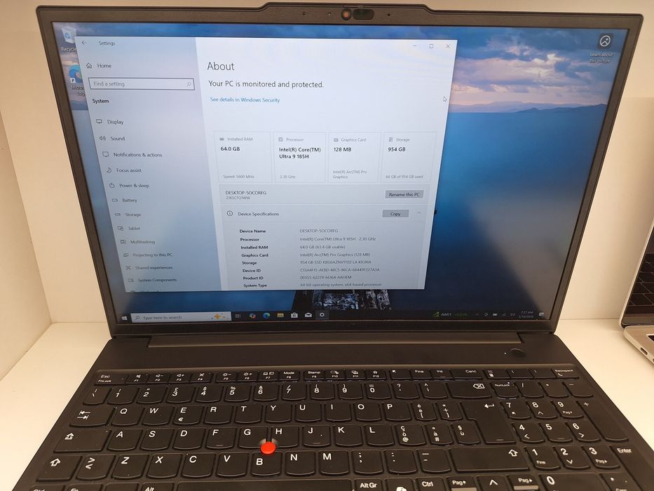 Lenovo ThinkPad P16S, Gen3, Intel Ultra 9-185H, 1Tb/64Gb, ArcPro