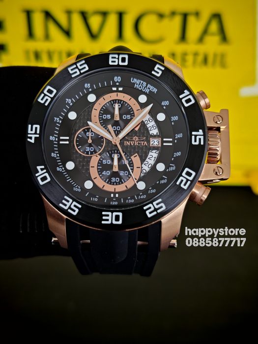 INVICTA I-Force black gold 51 mm, Инвикта нов ръчен часовник