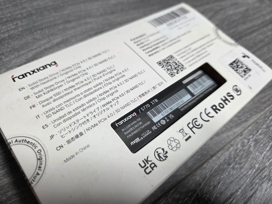 ПРОМО ! FanXiang S770 1 TB Gen4 NVMe хард диск !