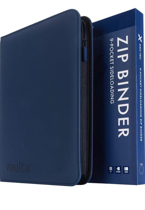 Dosar cu fermoar pentru cărți de colecție cu 9 buzunare, 360 de cărți