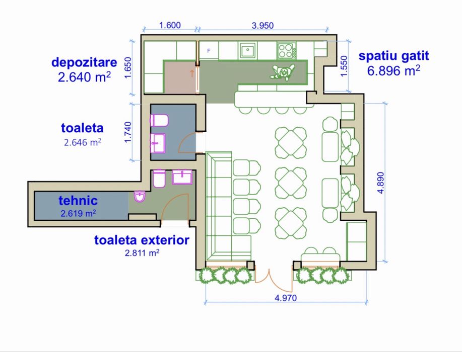 spatii comerciale de închiriat la rondul din 23 august