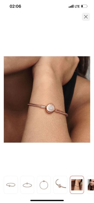 Pandora оригинал с 2 шармами