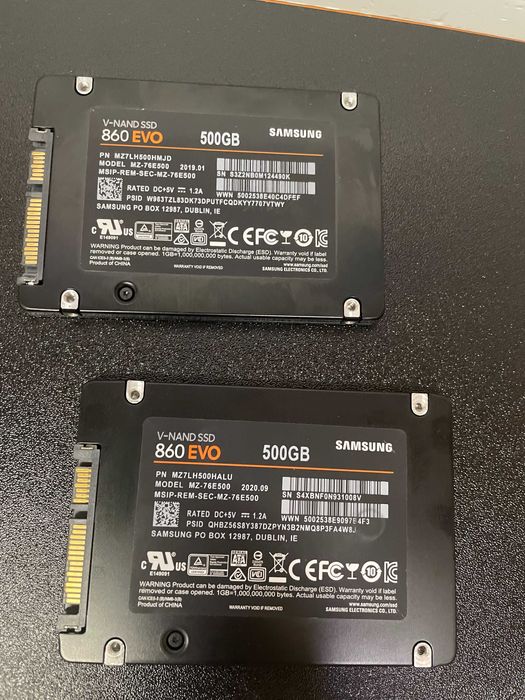 SSD SATA  500 Gb Samsung 860 EVO, MZ-76E500, garantie 6 luni