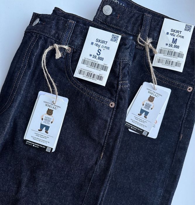 Джинсовая юбка Корея