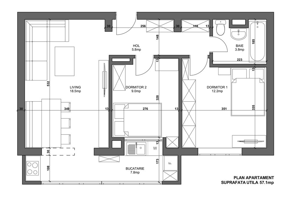 inchiriere apartament 3 camere