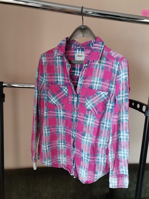 Карирана дамка риза Denim & Co.