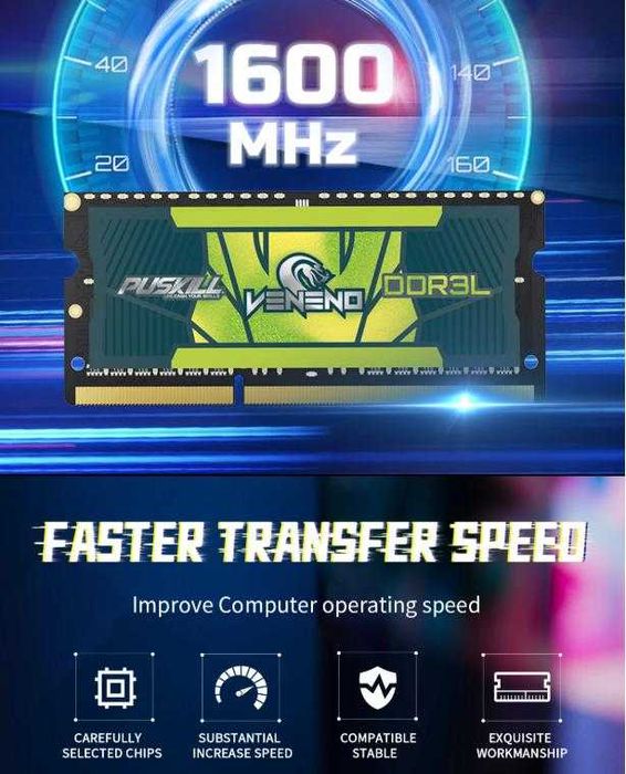 Laptop RAM 8GB DDR3L 1600MHz 1333MHz 1.35V SODIMM Памет Лаптоп 204-pin