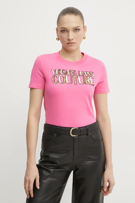 Дамска тениска Versace Jeans Couture Sequin logo T-shirt