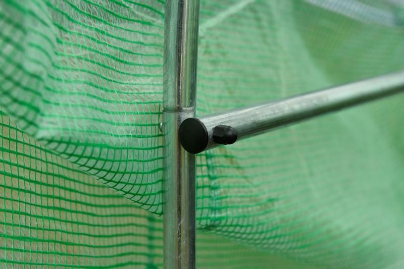 Solar gradina cu schelet metalic 8 x 3 m cu ferestre de aerisire