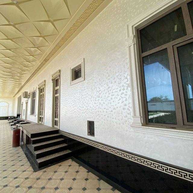 Фасад Жидкий Травертин отточенто Отделка Крошка Леонардо Шотландка