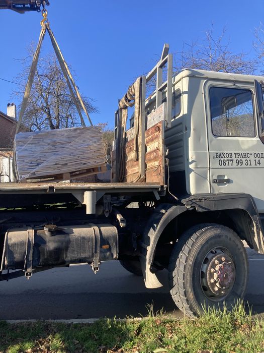 Транспортни услуги, камион с кран