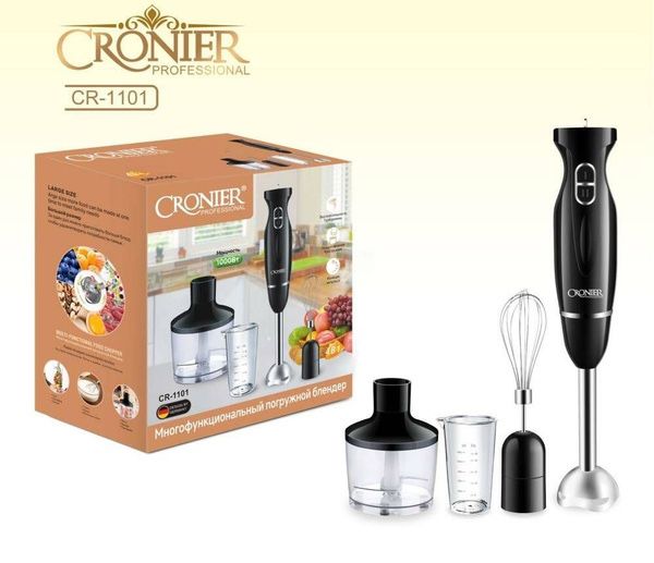 Қуатты көпфункционалды блендер Cronier CR-1102 — жаңа, тегін жеткізу!