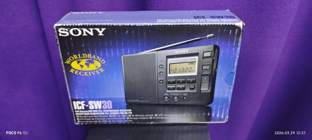 Радиоприемник Sony ICF-SW30. Новый !