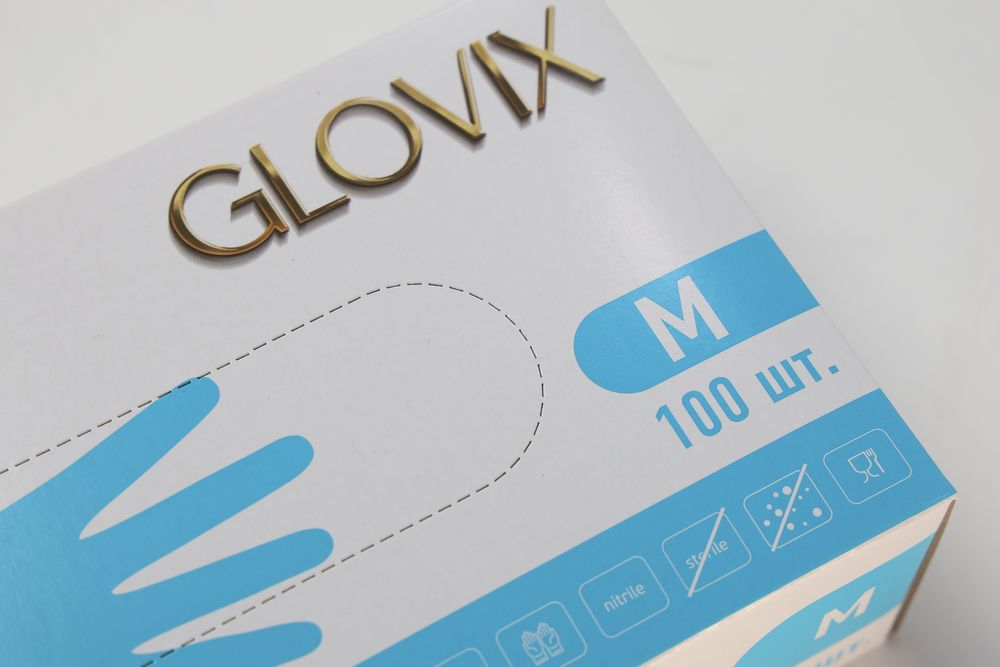 Glovix Нитриловые Перчатки ( синий )