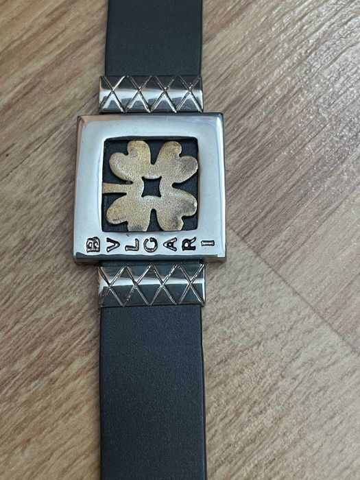 Bratara Argint + Silicon  Bvlgari (Bulgari) 21 cm