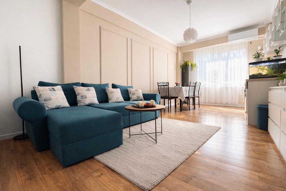 Apartament 3 camere mobilat complet, bloc nou, zonă liniștită
