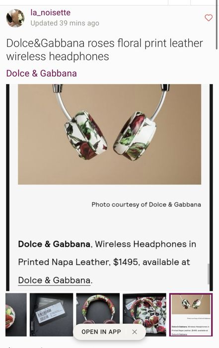 Casti florale wireless Dolce&Gabbana