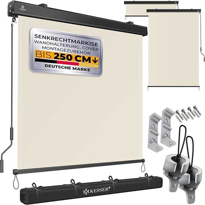 jaluzea verticala exterior kesser 200x250 gri inchis