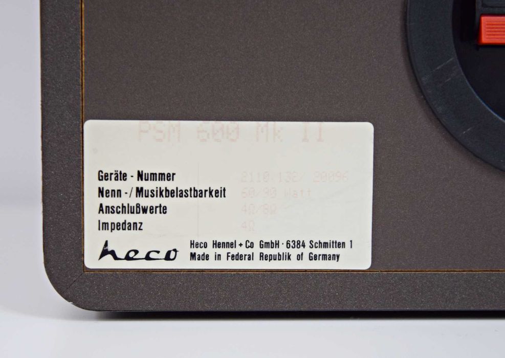 Boxe Heco PSM 600 Mk II