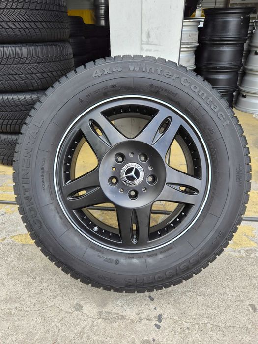 4 ROTI Jante + Anvelope M+S - 265/60/18 - 5x130 - OEM Mercedes G-Class W463 - Continental 2024 + Senzori Presiune OEM