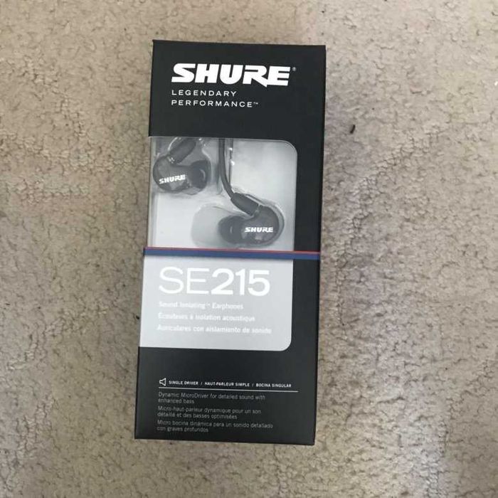 Shure SE215-K-EFS Black слушалки тапи професионални