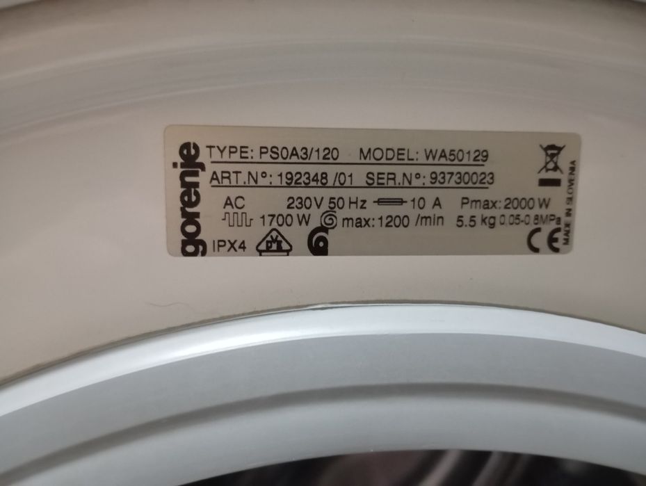 Пералня Gorenje WA 50129