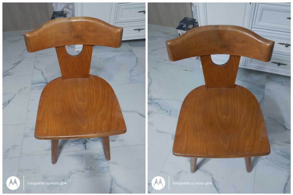 Scaune de lemn solide