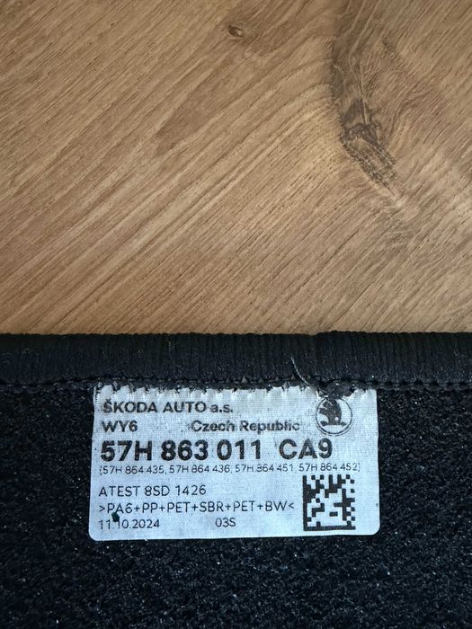 Set covoare vara Skoda Kodiaq