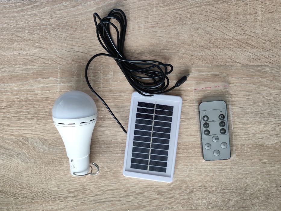 LED соларна къмпинг/палатка/риболов лампа с дистанционно управление