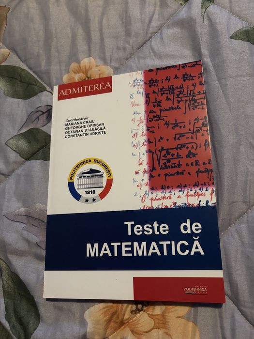 Vand carti admitere !