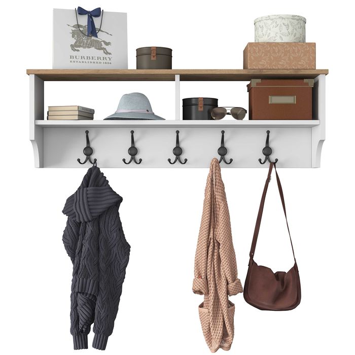 Стенна закачалка, Puzzle-home 2460, ПДЧ и метал, Два цвята - Промоция