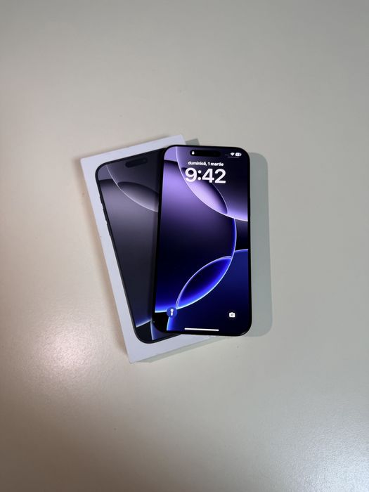 iPhone 16 Pro Max Nou, Garantie  5G 256GB,Titanium Black,17 Pro,15 Pro