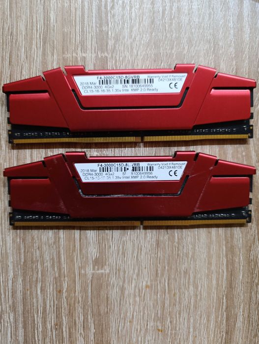 Ripjaws, 3000MHz, 2x4GB