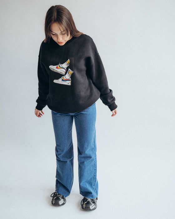 Bluză de molton Relaxed Fit