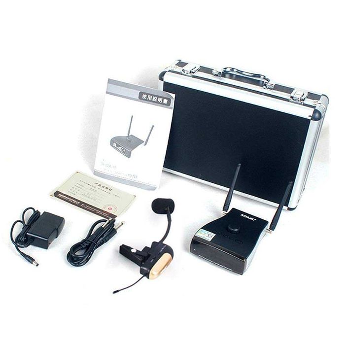 Set Wireless Cardioid condensator Microfon pentru Saxofon si Trompeta cu efect de reverberatie ACEMIC PR-8ECHO/ST-4 CASE CADOU