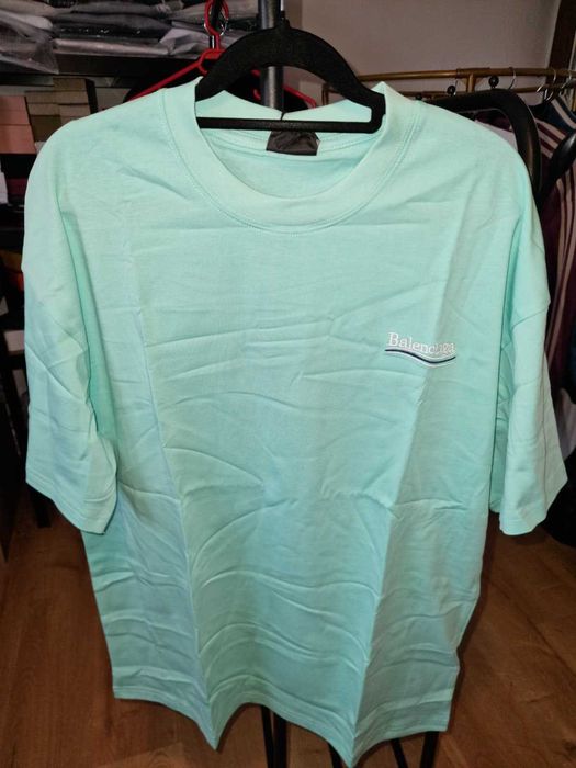 T-shirt Balenciaga Turquoise Size L