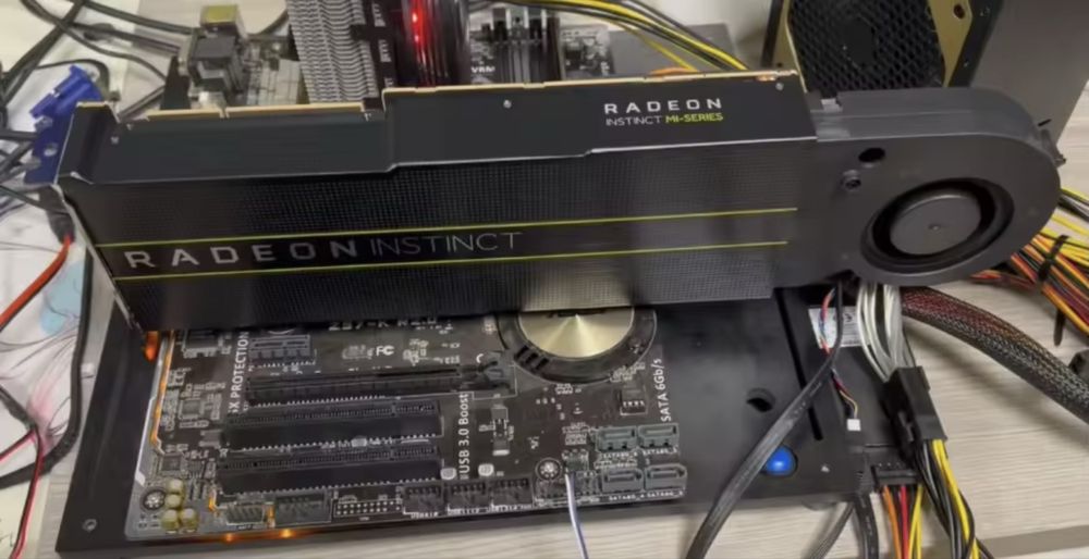 Placa Video AMD Radeon Instinct MI50 32GB GPU AI LLM Deep Learning