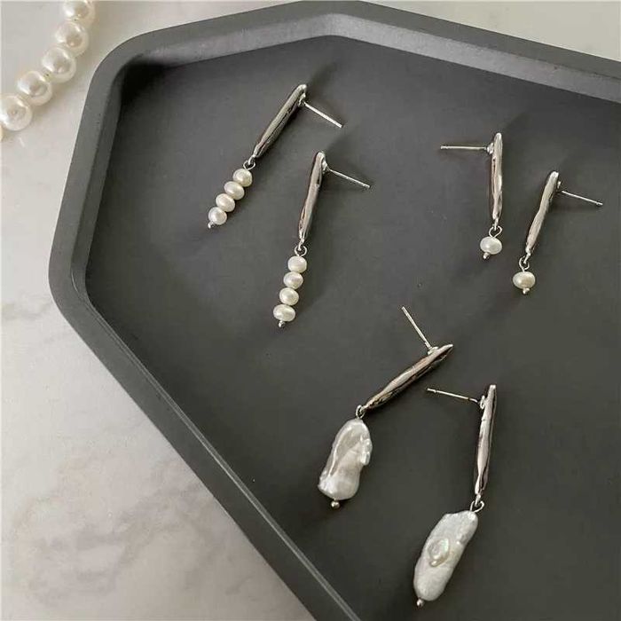 Жемчужные серьги, речной, деликатные, длинные