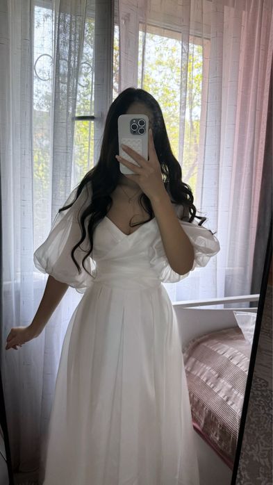 Платье выпускное белое