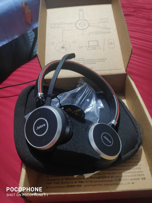 Casti Stereo Jabra Evolve 65 TE MS, Microfon Negru