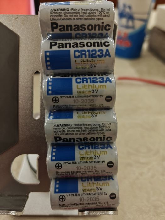 Panasonic CR123A батарейки 6 шт